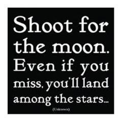 Felicitare - Shoot for the moon Quotable Cards