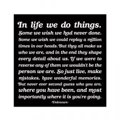 Felicitare - In life we do things Quotable Cards