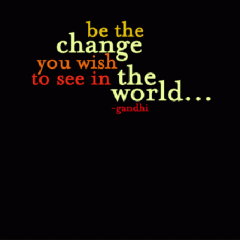 Felicitare - Be the change Quotable Cards