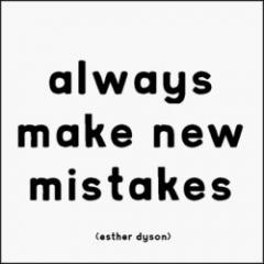 Magnet - always make new mistakes Quotable Cards