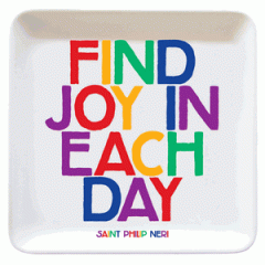 Tavita din ceramica - Find Joy In Each Day Quotable Cards