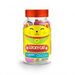 Set 12 radiere in borcan - Lucky cat Just Mustard