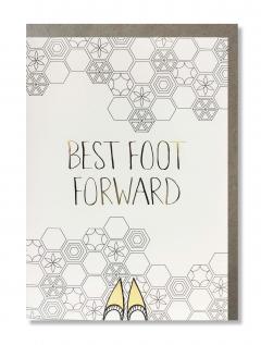 Felicitare cu 8 pagini de colorat - Best Foot Forward Cardoo