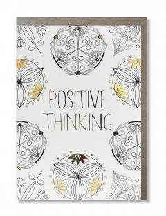 Felicitare cu 8 pagini de colorat - Positive Thinking