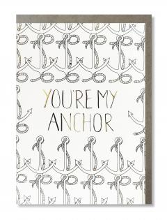 Felicitare cu 8 pagini de colorat - You're My Anchor Cardoo