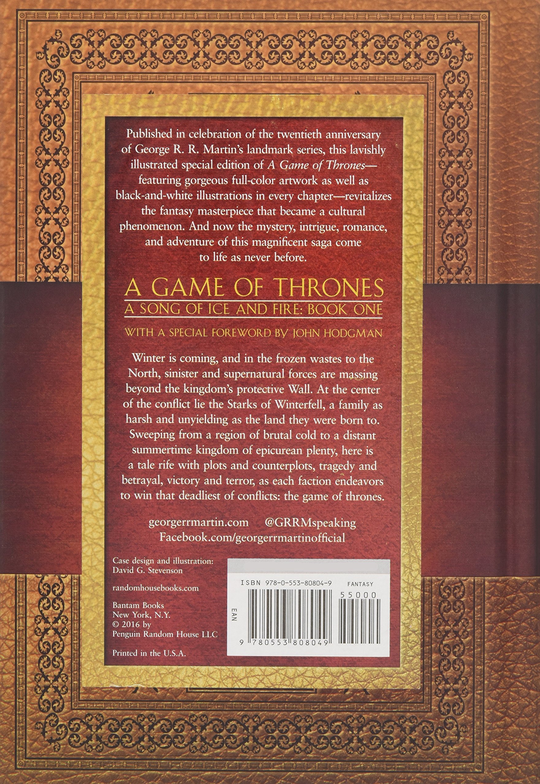 A Game of Thrones: The Illustrated Edition by George R. R. Martin:  9780553808049 | : Books