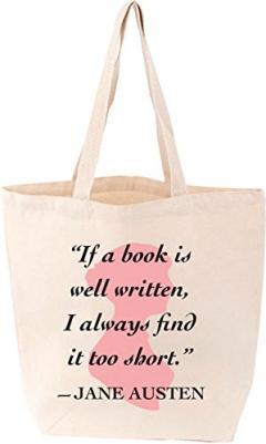Tote Bag - Jane Austen Quote Gibbs M. Smith Inc