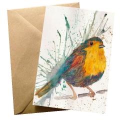 Felicitare - Splatter Bird Wraptious