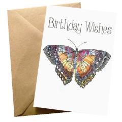 Felicitare - Butterfly Birthday Wraptious