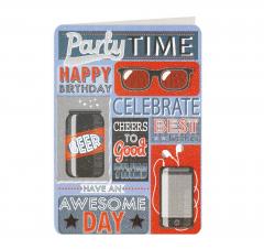 Felicitare - Happy Birthday - Party Time Laura Darrington Design