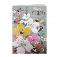 Felicitare - Happy Birthday Floral Laura Darrington Design