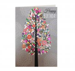 Felicitare - Happy Birthday Tree Laura Darrington Design