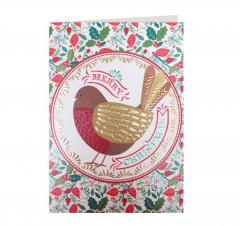 Felicitare - Merry Christmas Robin Laura Darrington Design
