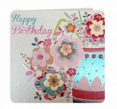 Felicitare - Happy Birthday Vase Laura Darrington Design