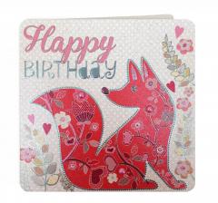 Felicitare - Happy Birthday Fox Laura Darrington Design