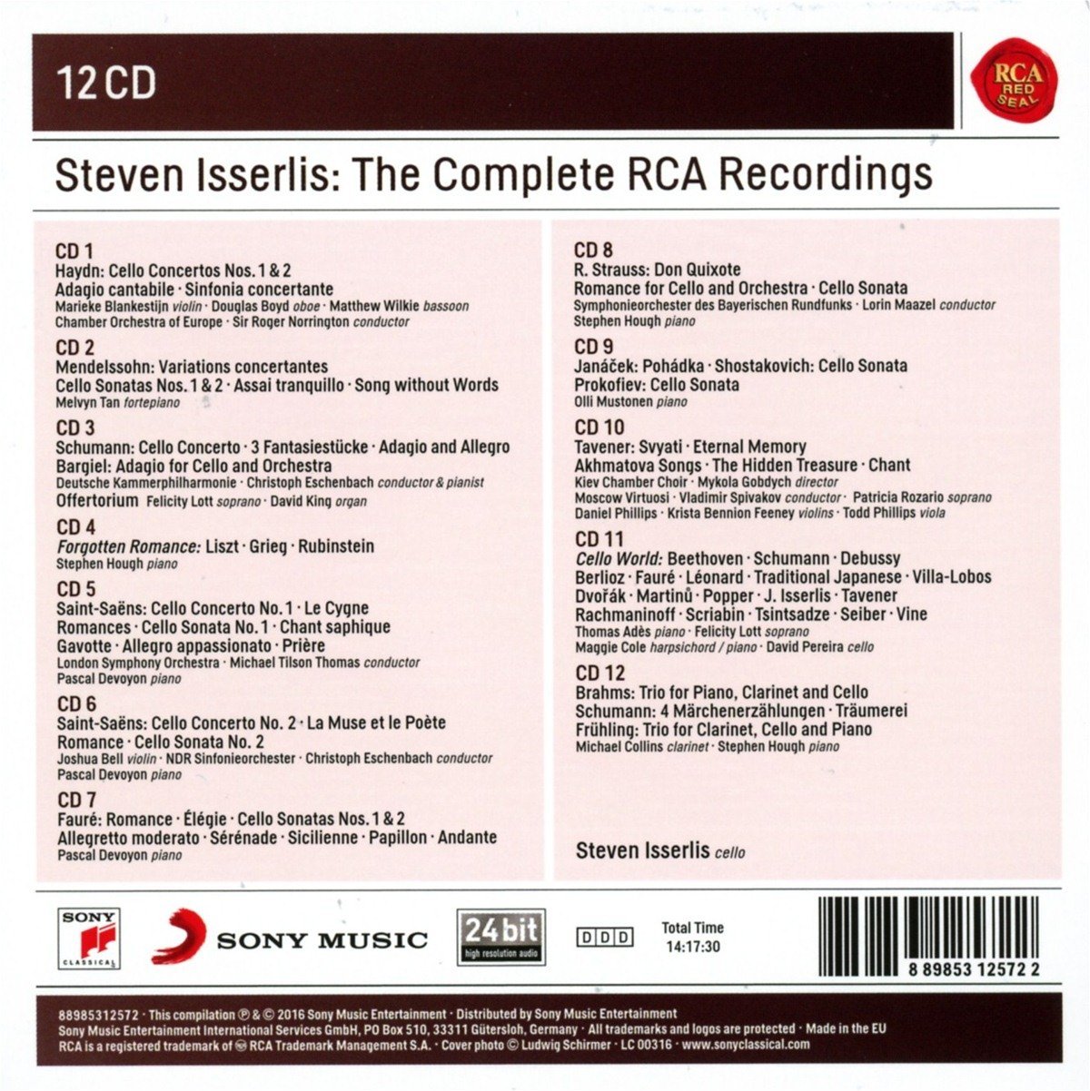 Steven Isserlis The Complete RCA Reco...
