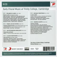 Early Choral Music At Trinity College, Cambridge