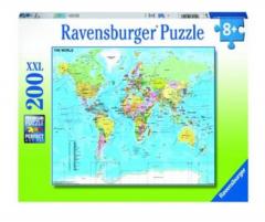 Puzzle 200 piese - Harta lumii