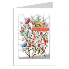 Felicitare - Happy Birthday Bird Forest Alljoy Design