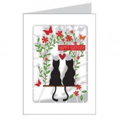 Felicitare - Happy Birthday Cats Alljoy Design