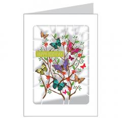 Felicitare - Happy Birthday Butterfly Alljoy Design