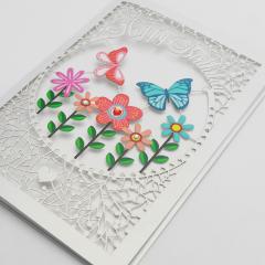 Felicitare - Butterfly Flowers Alljoy Design