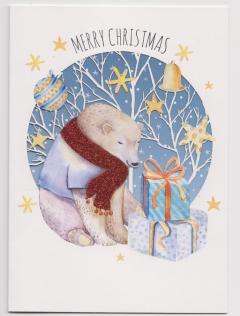 Felicitare - Merry Christmas bear