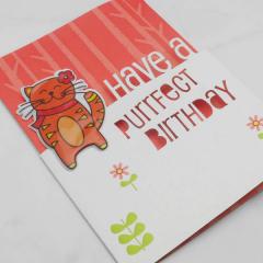 Felicitare - Have a Purrfect Birthday Alljoy Design