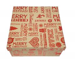 Cutie mare pentru cadouri - Merry Christmas Red