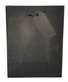 Punga medie pentru cadou - Glitter Jet Black Glick