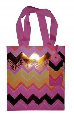 Punga medie pentru cadouri - Neon Pink Glick