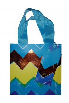 Punga mica pentru cadouri - Neon Blue Glick