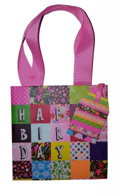 Punga mica pentru cadouri - Happy Birthday Glick