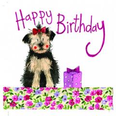 Felicitare - Yorkie Birthday Alex Clark
