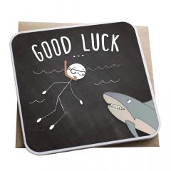Felicitare - Good Luck Lanther Black