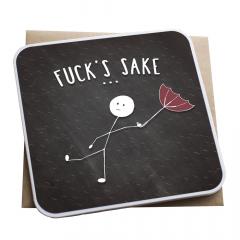 Felicitare - Fuck's sake Lanther Black