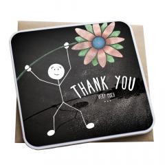 Felicitare - Thank you Lanther Black