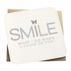 Felicitare - Smile Lanther Black