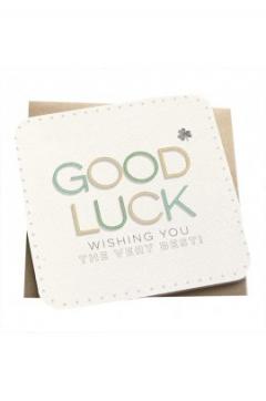 Felicitare - Good luck. Wishing you the very best! Lanther Black