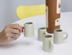 Set de 4 pahare pentru shot - Beer Shots | Kikkerland
