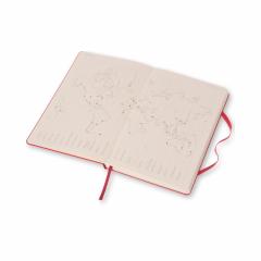 Agenda 2017 - Moleskine Weekly Notebook, 12 Months, Large, Scarlet Red, Hard Cover 