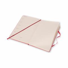 Agenda 2017 - Moleskine Weekly Notebook, 12 Months, Large, Scarlet Red, Hard Cover 