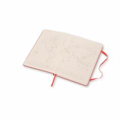 Agenda 2017 - Moleskine Weekly Notebook, 12 Months, Large, Coral Orange, Hard Cover