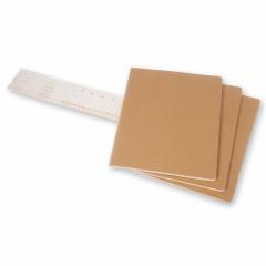 Set 3 caiete - Moleskine Cahier - XXL, Ruled - Kraft Brown