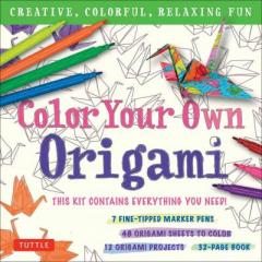 Color Your Own Origami Kit 