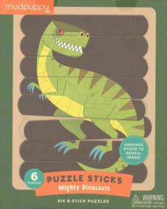 Puzzle 24 piese - Mighty Dinosaurs Puzzle Sticks