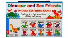 Small book carrycase set - Dinosaur & Sea Friends