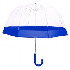 Umbrela transparenta cu albastru pentru copii