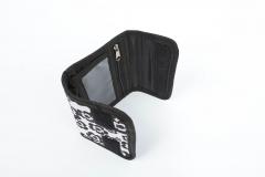 Portofel -Pixie Negru si Alb cu Flori