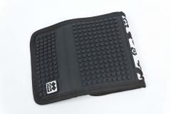 Portofel -Pixie Negru si Alb cu Flori